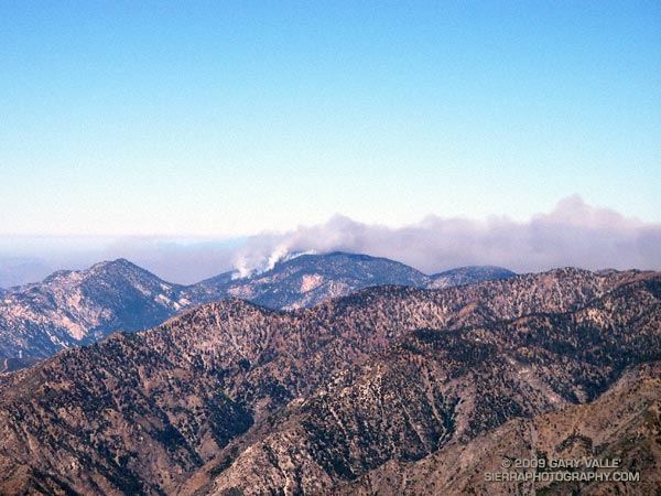 Station Fire from Mt. Baldy.