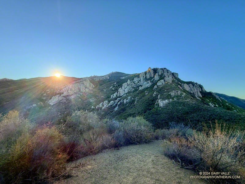 Sunrise over Boney Mountain in Point Mugu State Park