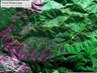 Part of a Burned Area Emergency Response (BAER) image taken of the Station Fire Burn Area by the NASA Ikhana remotely piloted aircraft