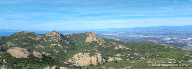 TriPeaks and Big Dome from Sandstone Peak