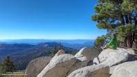 Tahquitz Peak and the mountains beyond, from Wellman Divide