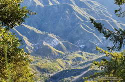 into the canyon of the West Fork San Gabriel River from Mt. Wilson Road