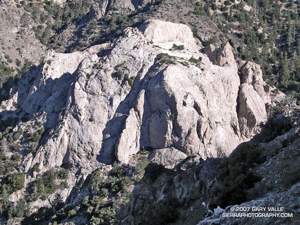 Williamson Rock in the San Gabriel Mountains, near Los Angeles.