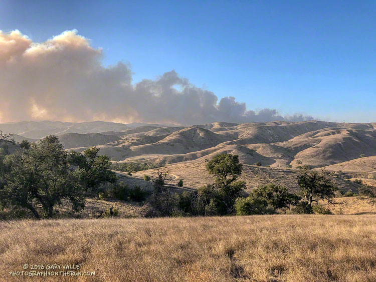 The Woolsey Fire from Ahmanson Ranch on the afternoon of November 8, 2018, about 80 minutes after the fire started.