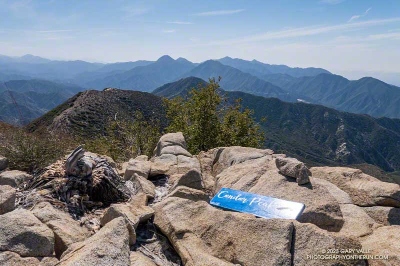 The San Gabriel Mountains from the West summit of Condor Peak.