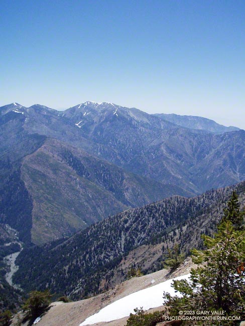 Mt. Baldy from Mt. Baden-Powell. July 3, 2005