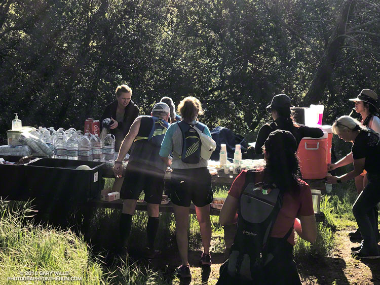 Aid Station #1 at Rock CIty. Next up is a nice stretch of single track downhill on the Madrone Canyon Trail. I was so mesmerized by the downhill, I almost missed the hard left turn about a mile down the trail.