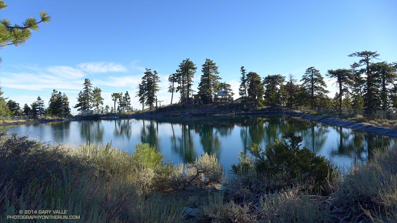 Pacific Crest Reservoir, a snow-making pond at Mountain High.