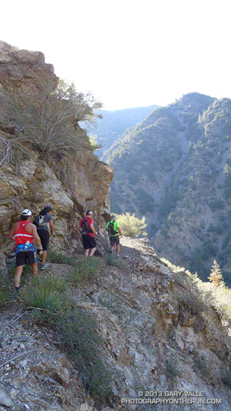 The South Fork Trail is a rugged, adventurous trail perched on the west side of the canyon of the South Fork of Big Rock Creek.