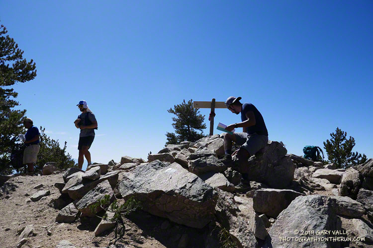 The summit of San Bernardino Peak (10,649').