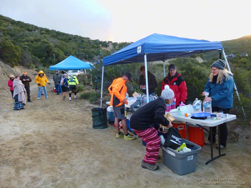The Spunky-Edison Aid Station was the first to setup and the last to break down. Both 50K and 50M runners enjoyed its amenities three times. Many thanks to all the aid station volunteers!