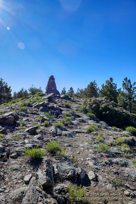 Chumash Spirit Tower on Sawmill Mountain (8818'), the highest point in Kern County.