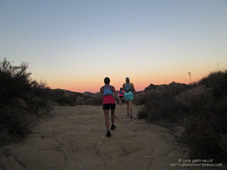 The Rocky Peak 50K starts with an approximately 1.5 mile warm-up loop around Corriganville Park. Corriganville was once a movie ranch where western films and TV series such as Rin Tin Tin and The Lone Ranger were made.