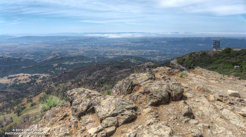 View west from the Juniper Trail near the summit of Mt. Diablo.