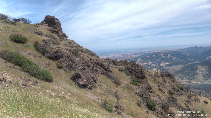 The Devil's Pulpit near the summit of Mt. Diablo. This area was burned in the September 2013 Morgan Fire.