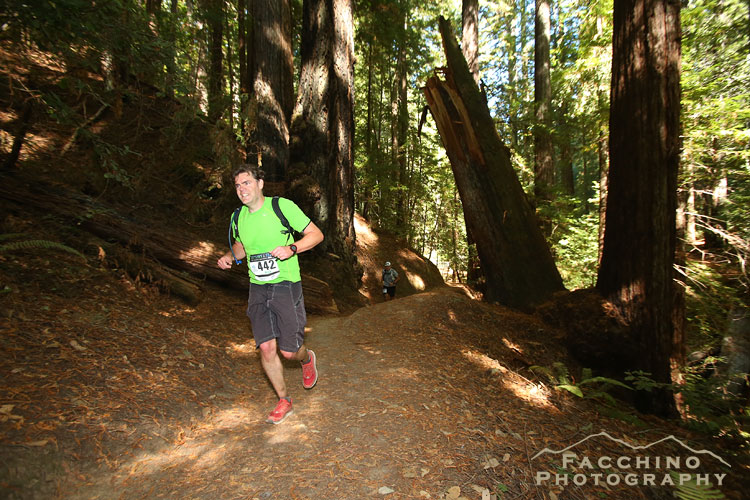 Brett running in Big Basin. Photo by Keith Facchino Photography.