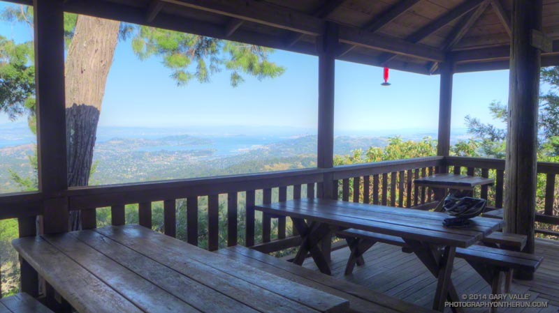 View from the deck of West Point Inn - "On Mt. Tamalpais since 1904."