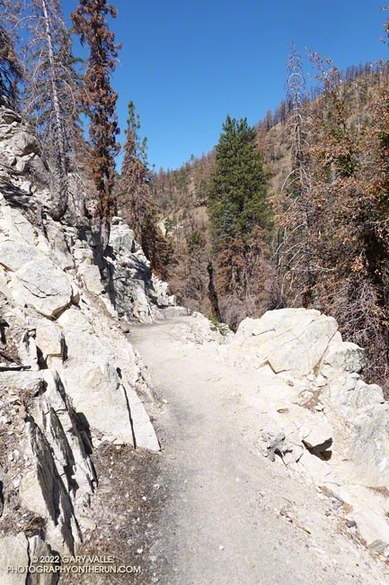 The rugged -- and often hot -- Burkhart Trail, below Buckhorn Campground. The hike DOWN from the campground to Cooper Canyon is popular, but many have underestimated the water and fitness needed to get back UP to the camp.